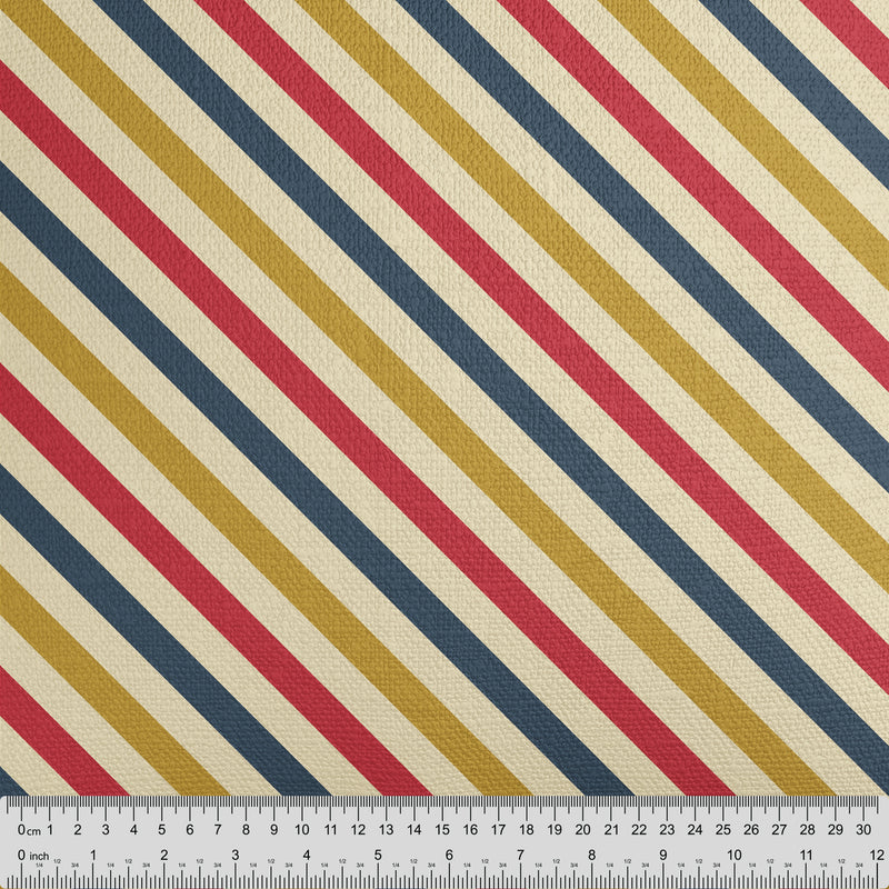 Vintage Stripes Fabric - Handmade Homeware, Made in Britain - Windsor and White