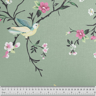 Sage Chinoiserie Floral - Handmade Homeware, Made in Britain - Windsor and White