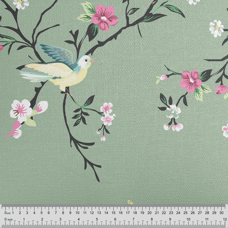 Sage Chinoiserie Floral - Handmade Homeware, Made in Britain - Windsor and White